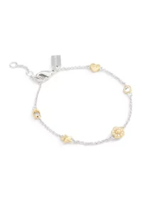 Signature Tea Rose Heart Strand Bracelet