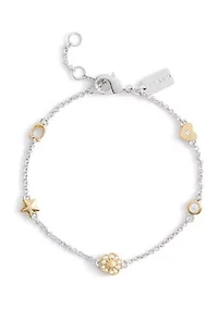 Signature Tea Rose Heart Strand Bracelet