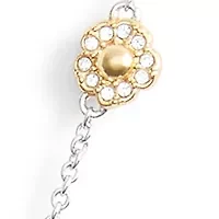 Signature Tea Rose & Heart Strand Necklace