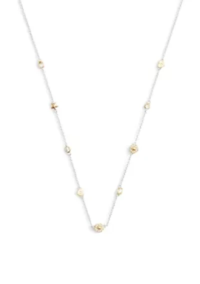 Signature Tea Rose & Heart Strand Necklace