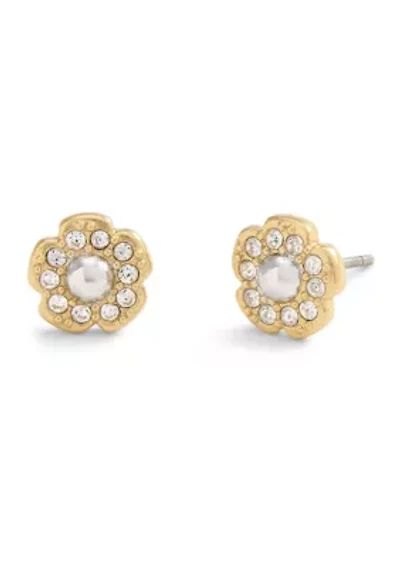 Signature Mini Tea Rose Stud Earrings