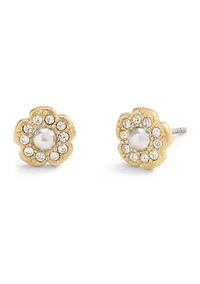 Signature Mini Tea Rose Stud Earrings