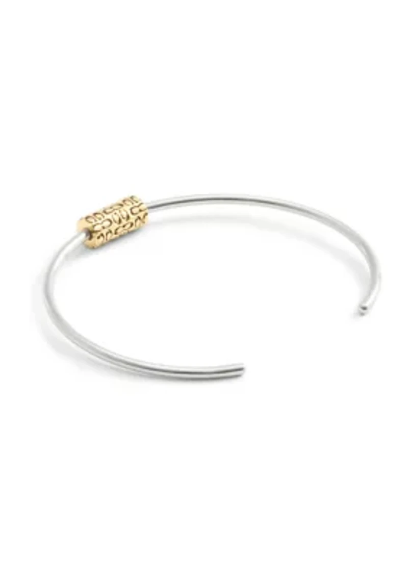 Signature Quilted Tube Cuff Bracelet