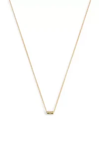 Signature Quilted Tube Pendant Necklace