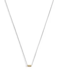 Signature Quilted Tube Pendant Necklace