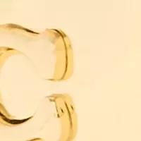 Signature Heart Charm Huggie Earrings