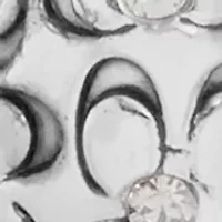 Signature Quilted Broken Heart Padlock Stud Earrings