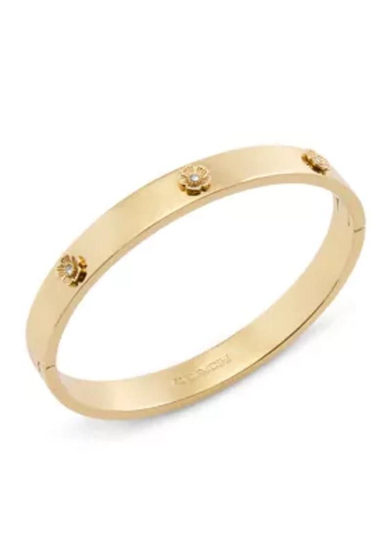 Signature Tea Rose Enamel Bangle Bracelet