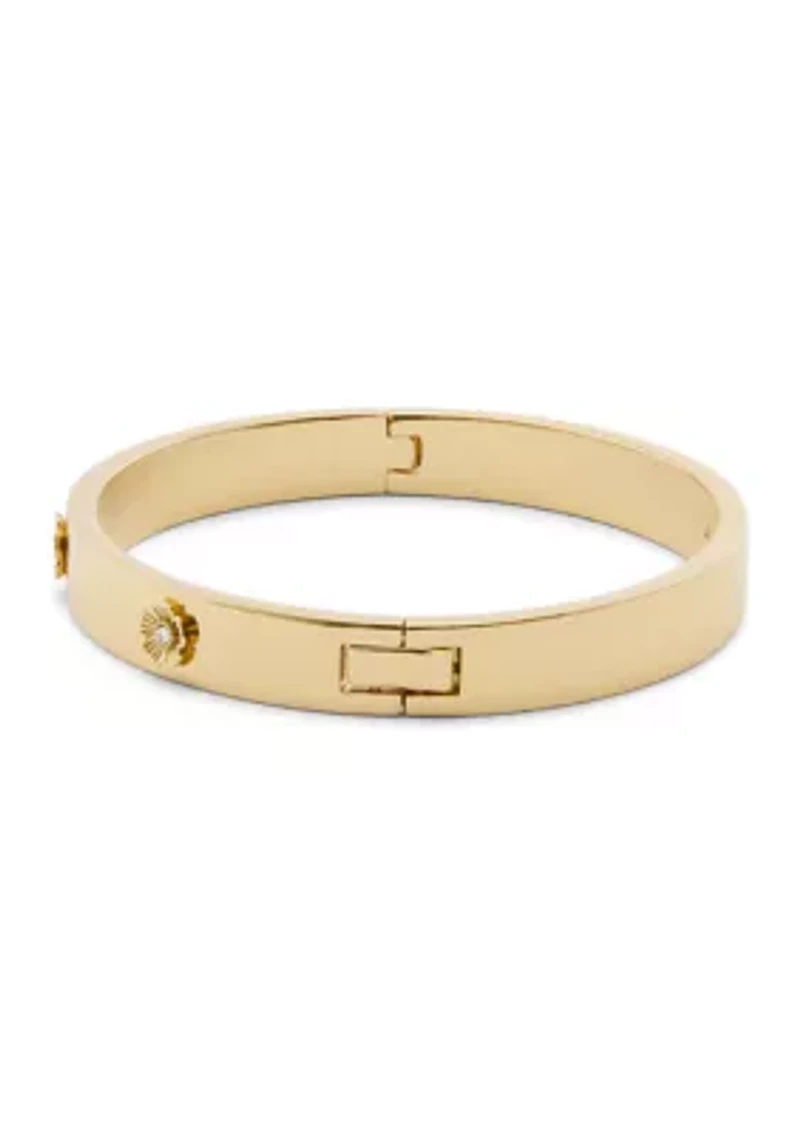 Signature Tea Rose Enamel Bangle Bracelet