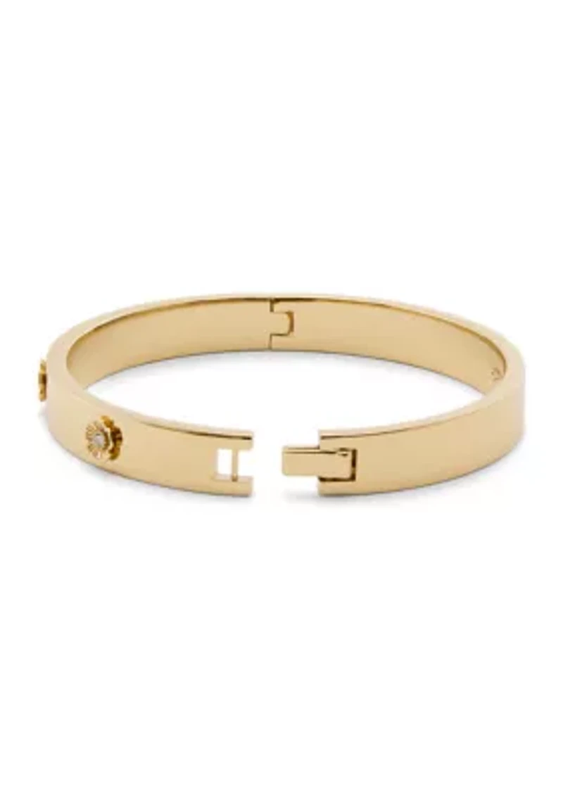 Signature Tea Rose Enamel Bangle Bracelet