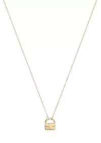 Signature Handbag Pendant Necklace