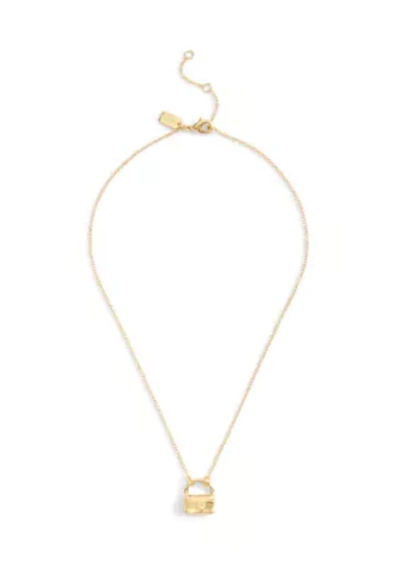Signature Handbag Pendant Necklace