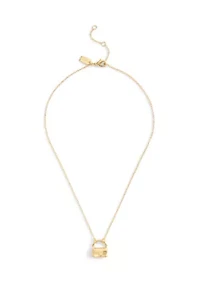 Signature Handbag Pendant Necklace