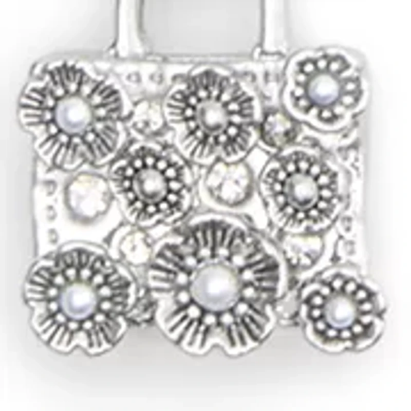 Signature Tea Rose Handbag Pendant Necklace