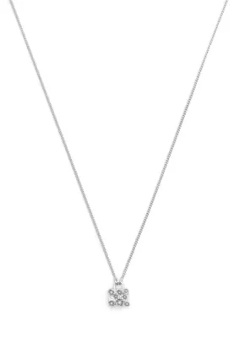 Signature Tea Rose Handbag Pendant Necklace