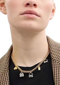 Signature Handbag Charm Bib Necklace