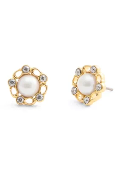 Signature Heritage Pearl Stud Earrings