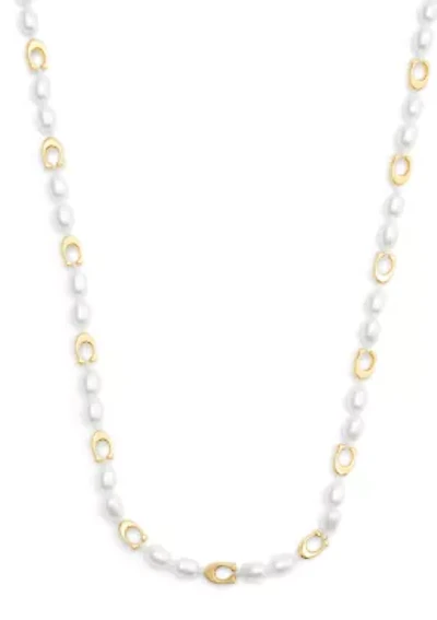 Signature Heritage Pearl Collar Necklace