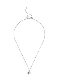 Signature Quilted Heart Pendant Necklace