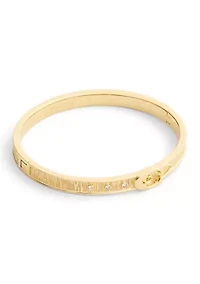 Signature C Buckle Bangle Bracelet