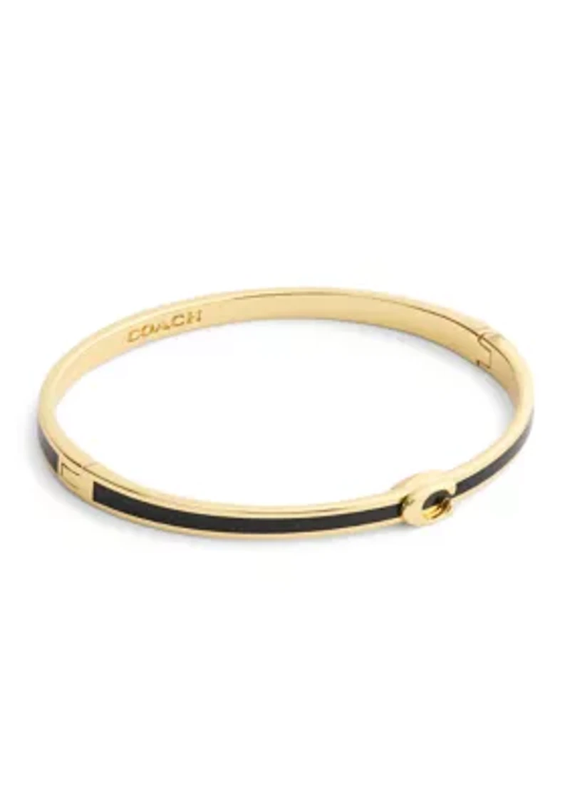 Signature C Enamel Bangle Bracelet
