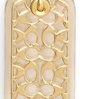 Signature Lucite Hangtag Pendant Necklace