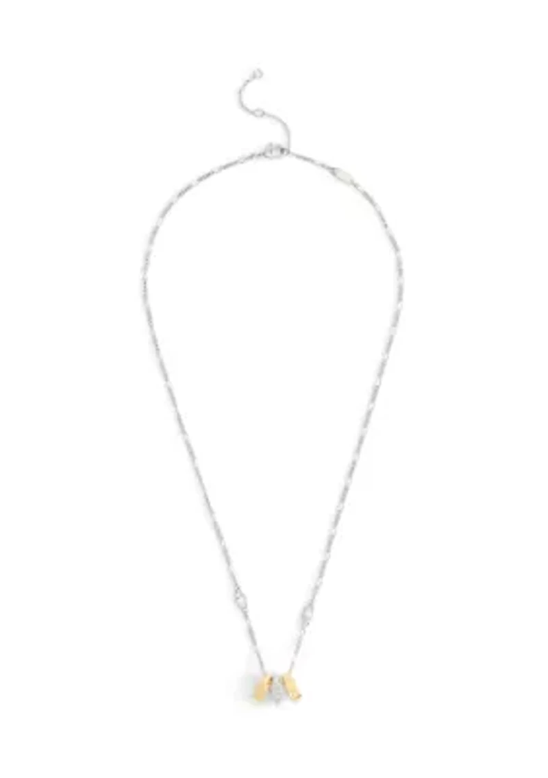 Signature Signet Rondelle Pendant Necklace