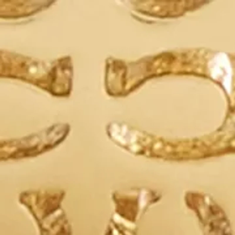 Signature Quilted C Huggie Earrings