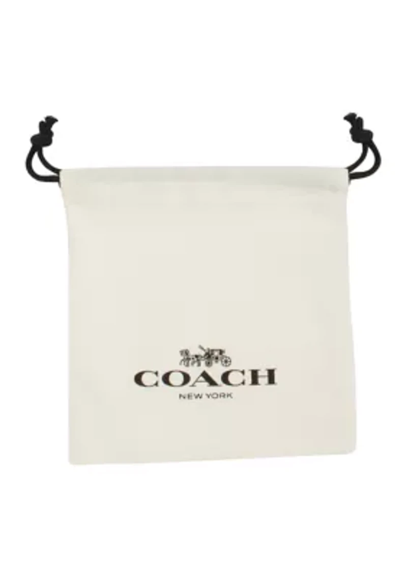 Signature Quilted C Huggie Earrings