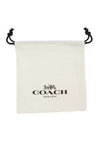 Signature Quilted C Huggie Earrings