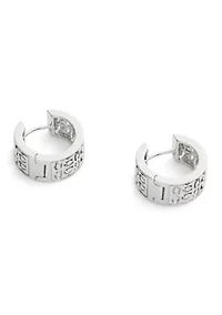 Signature Quilted C Huggie Earrings