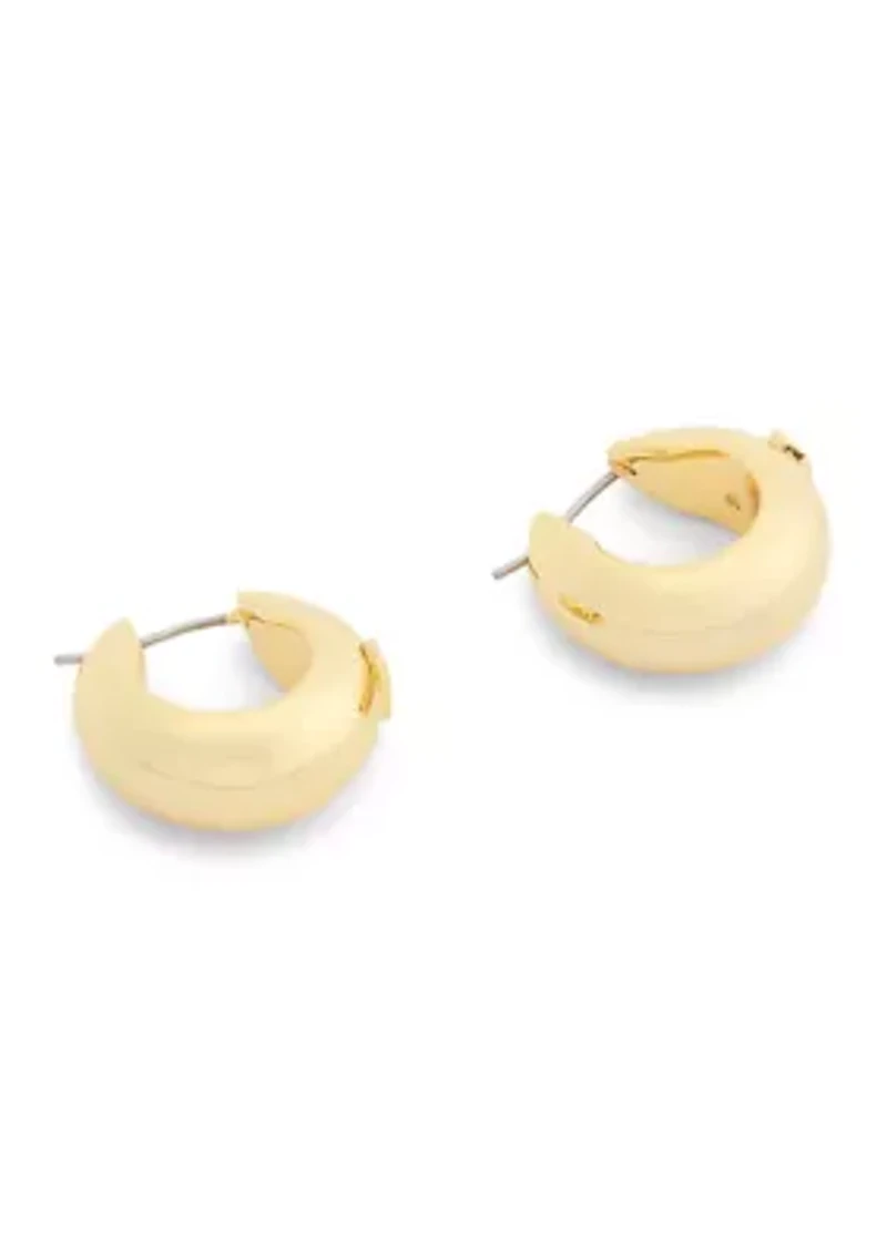 C Sculpted Hoop Earrings