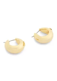 C Sculpted Hoop Earrings