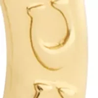 Signature C Pave Hoop Earrings