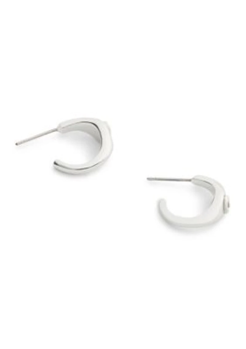 Signature Signet Huggie Earrings
