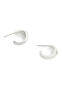 Signature Signet Huggie Earrings