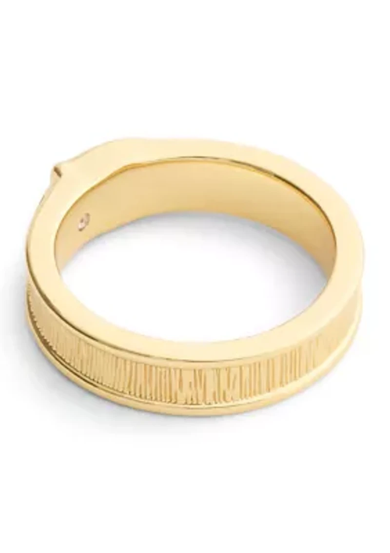 Signature C Buckle Band Ring