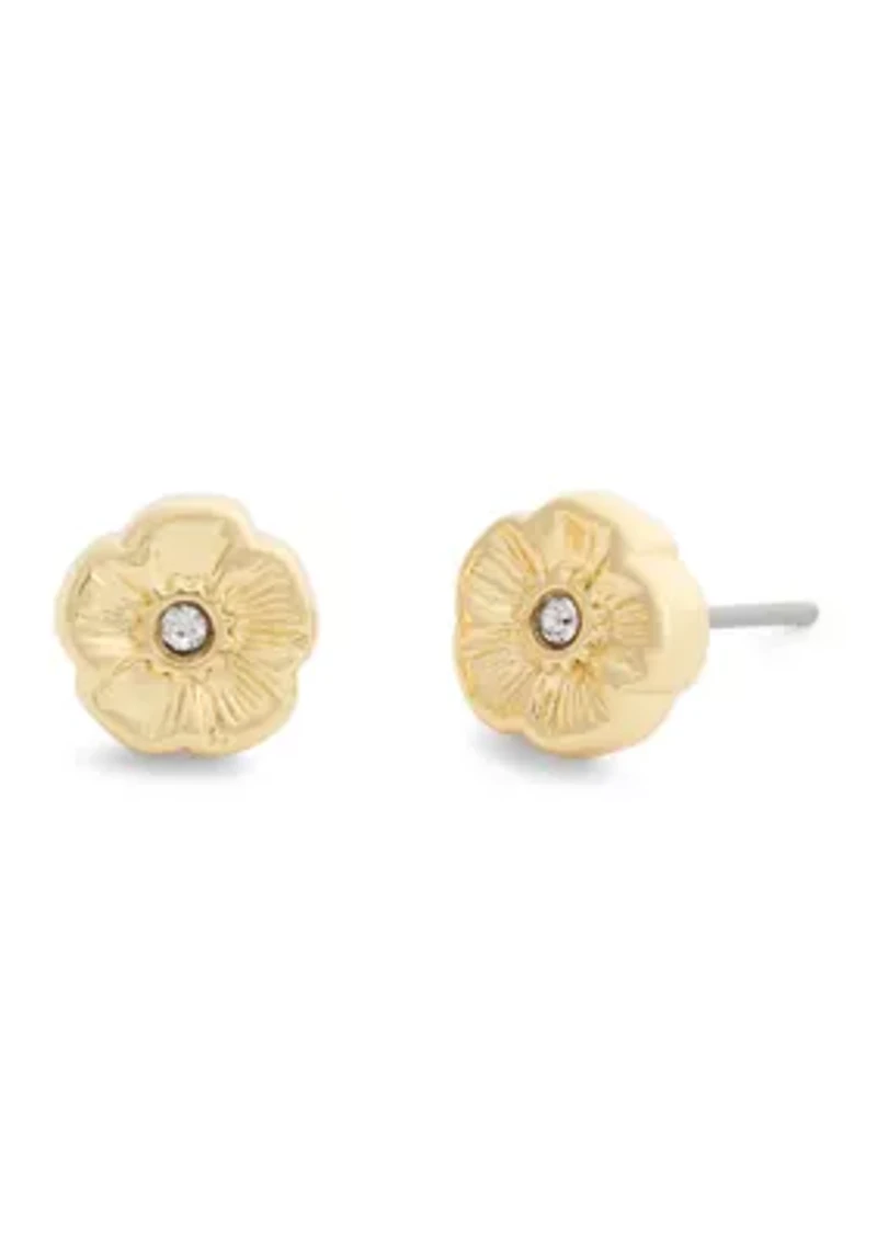Signature Tea Rose Stud Earrings