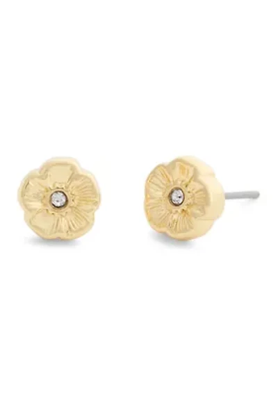 Signature Tea Rose Stud Earrings