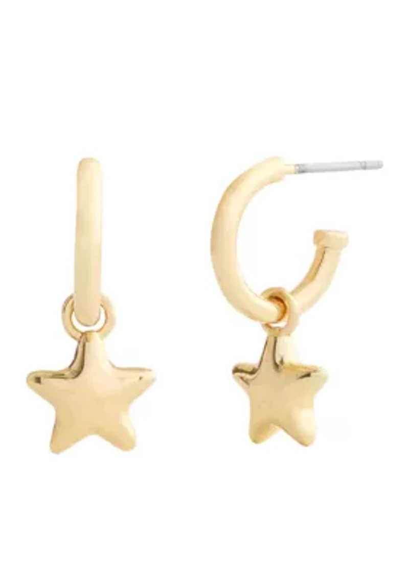 Star Charm drop Earrings