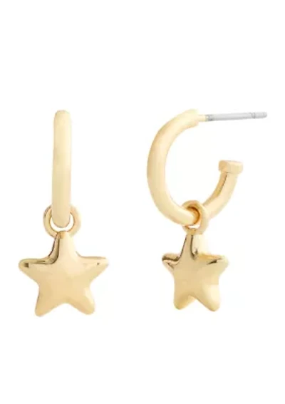 Star Charm drop Earrings