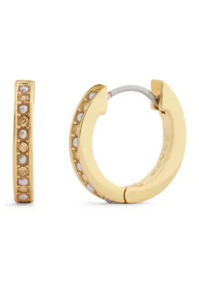 Classic Pearl Huggie Earrings