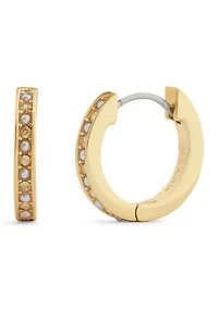 Classic Pearl Huggie Earrings