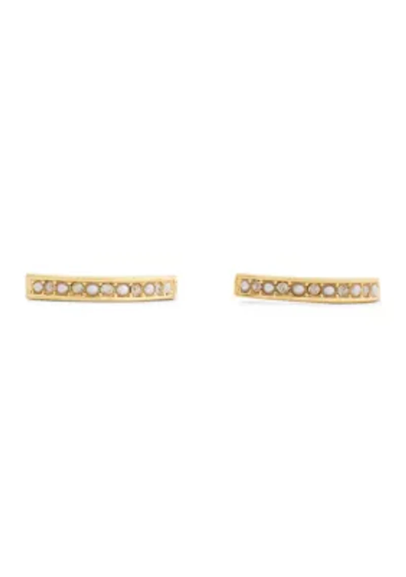 Classic Pearl Huggie Earrings