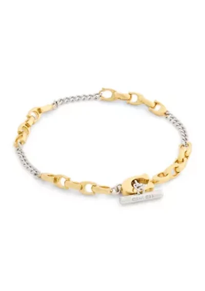 Signature C Mixed Chain Bracelet