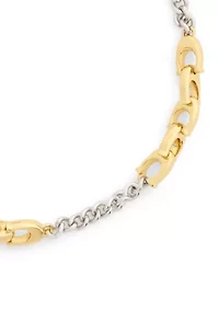 Signature C Mixed Chain Bracelet