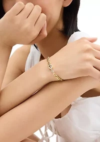 Signature C Mixed Chain Bracelet