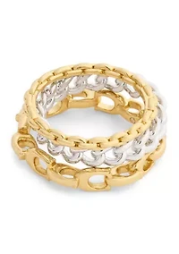 Signature C Mixed Chain Ring Set