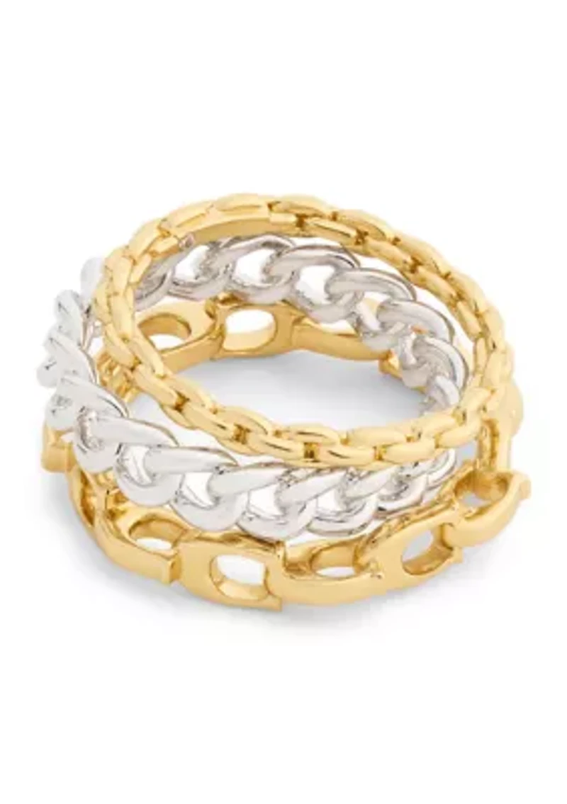 Signature C Mixed Chain Ring Set