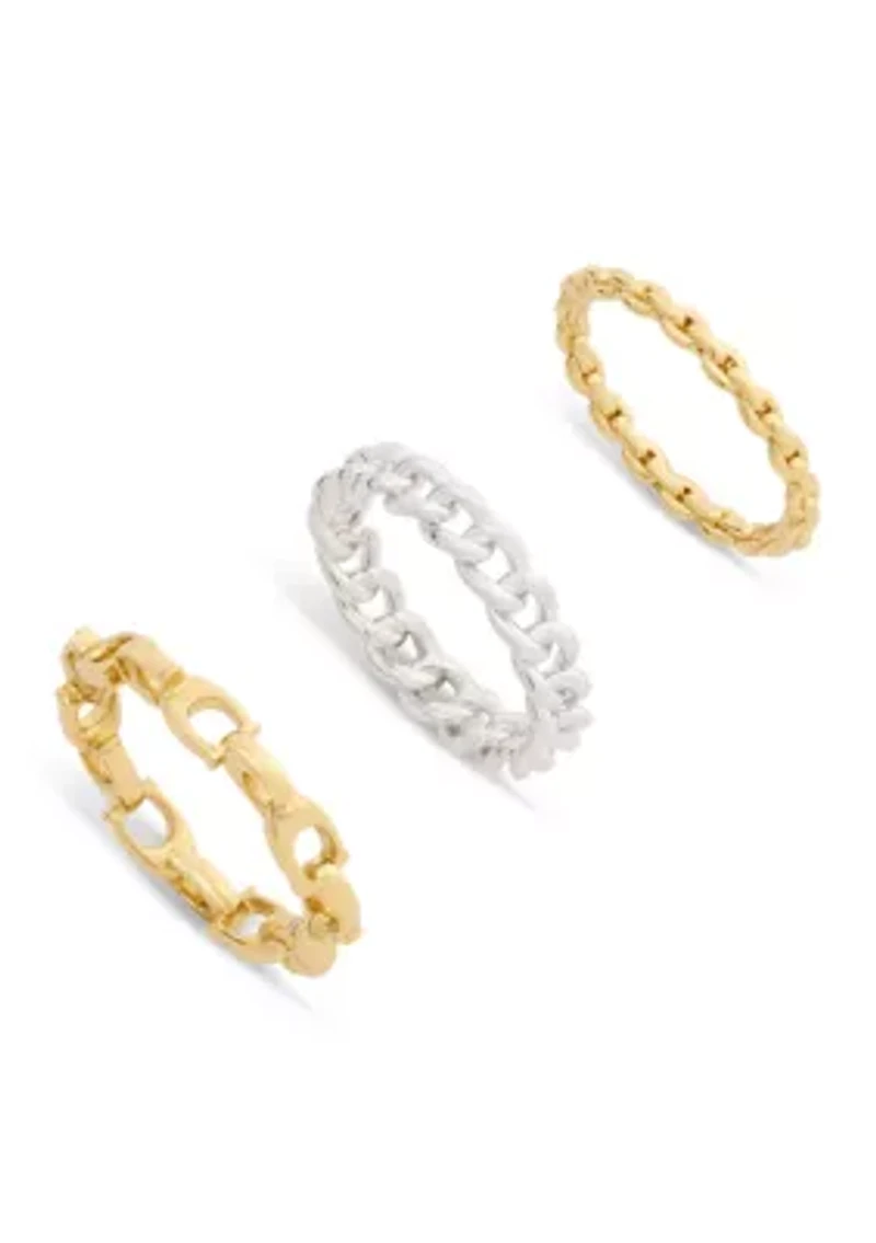 Signature C Mixed Chain Ring Set